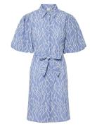 Yasmilia 2/4 Shirt Dress - D2D Blue YAS