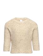 Sweater Knitted Melange Beige Lindex