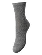 Pcsebby Glitter Long Aop Socks Noos Grey Pieces