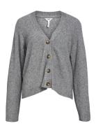 Objditte Re L/S Knit Cardigan Noos Grey Object