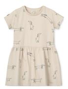 Lima Printed Shortsleeve Dress Cream Liewood