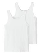 Nkfuu Tank Top 2P Noos White Name It