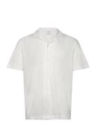 Bowling Collar Cotton Shirt White Mango