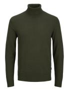 Jjeemil Knit Roll Neck Noos Green Jack & J S