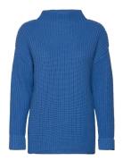 Slfselma Ls Knit T-Neck Blue Selected Femme