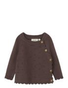 Nbflaguna Ls Wrap Knit Lil Brown Lil'Atelier