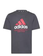 Manchester United Fc Kids Tee Grey Adidas Performance