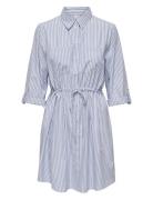 Onlsarah Ls Shirt Dress Wvn Blue ONLY