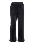 Sensual Velour Wide Leg Trousers Black Triumph