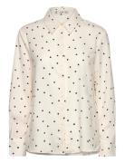 Printed Flowy Shirt White Mango