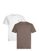 2 Pack Monologo T-Shirt Brown Calvin Klein Jeans