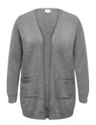 Caresly L/S Open Cardigan Knt Noos Grey ONLY Carmakoma