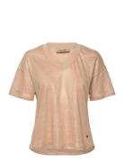 Casa V-Ss Foil Tee Beige MOS MOSH