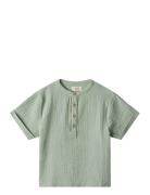 Shirt S/S Svend Green Wheat