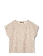 T-Shirt S/S Bette Patterned Wheat