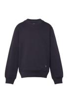 Light Terry Solo Sweatshirt Navy Mads Nørgaard