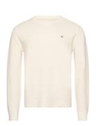 Milano Knit Cotton Butt D C-Neck Cream GANT