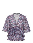 Pleated Georgette Patterned Ganni