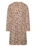 Dress Ls Beige En Fant