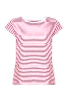 Organic Jersey Stripe Teasy Tee Fav Red Mads Nørgaard