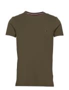 Stretch Slim Fit Tee Green Tommy Hilfiger