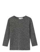 Nmmwang Wool Rib Ls Top Grey Name It