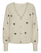 Yasbow Ls Embroided Knit Cardigan S. Cream YAS