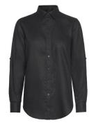 Relaxed Fit Linen Shirt Black Lauren Ralph Lauren