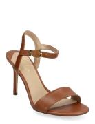 Burnished Calf-Gwen-Sn-Drs Brown Lauren Ralph Lauren