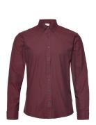 Mouliné Stretch Shirt L/S Red Lindbergh