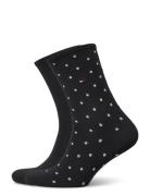 Th Women Sock Dot 2P Black Tommy Hilfiger