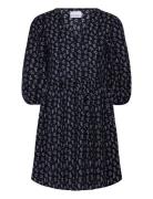 Farris Dress Seersucker Navy Noella