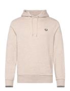 Tipped Hooded Sweatshirt Beige Fred Perry