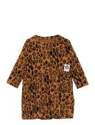 Basic Leopard Ls Dress Tencel™ Brown Mini Rodini