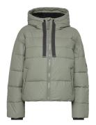 Womens Intrepid Short Puffer Green Hunter