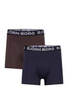 Bamboo Cotton Blend Boxer 2P Navy Björn Borg