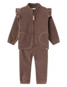 Nmflaspektra Fleece Set Fo Lil Brown Lil'Atelier