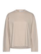 Slfelisa Ls Boxy Tee D2 Beige Selected Femme