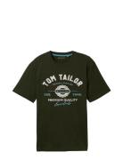 Logo Tee Khaki Tom Tailor