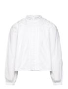 Embroidered Cotton Blouse White Mango