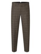 Slhslim-Reed Wool Trs Noos Brown Selected Homme