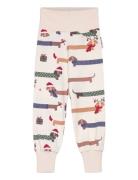 Bamboo Baby Pants Santa Dogs 65 86/92 White Geggamoja