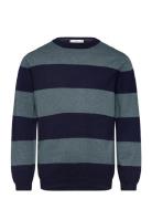 Striped Knit Sweater Navy Mango