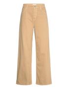 Ari Wide Leg Loose Jeans Beige Mango