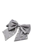 Pcrapu Bow Hairclip Grey Pieces