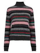 Nuriette Stripe Highneck Pullover Patterned Nümph