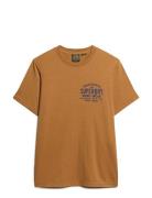 Machined Goods Workwear Tee Brown Superdry