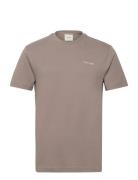 Micro Logo Interlock T-Shirt Beige Calvin Klein