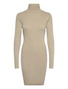 Woven Label Tight Sweater Dress Beige Calvin Klein Jeans