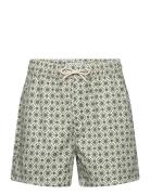 Tapestry Shorts Green Les Deux